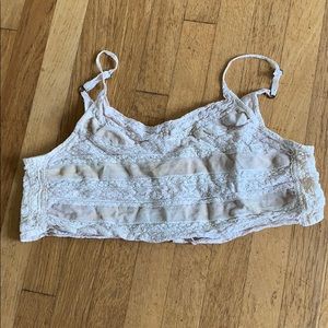 Magnolia Pearl camisole, lace and velvet